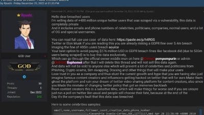 Hacker Ryushi Akui Bobol 400 Juta Data Pengguna Twitter hingga Ancam Elon Musk