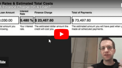 What is a Finance Charge on a Personal Loan?