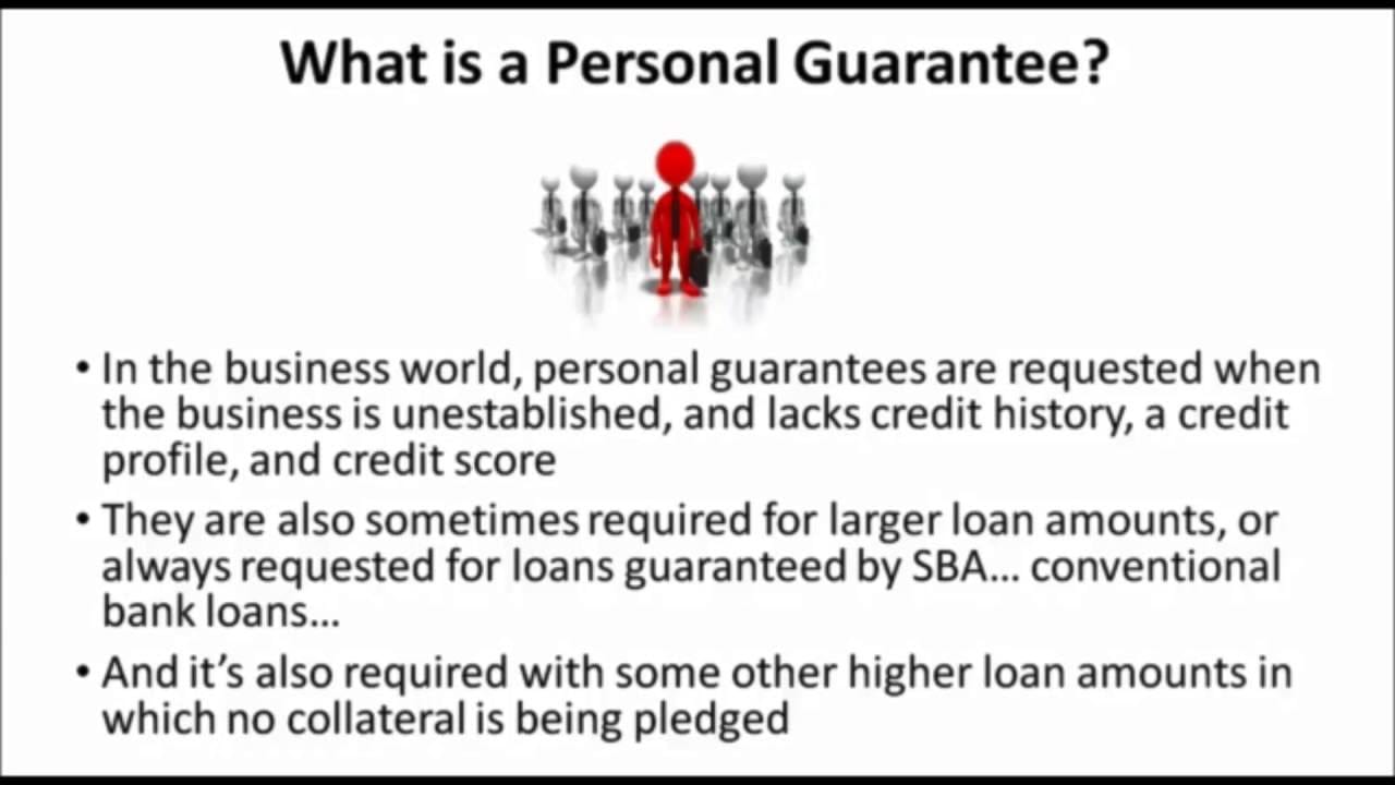 Business financing no personal guarantee