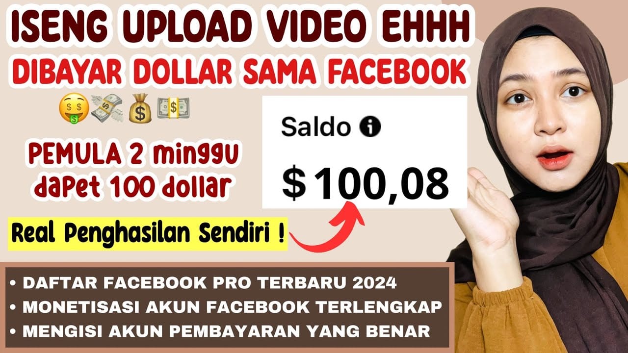 FB Pro; Panduan Lengkap Monetisasi Facebook Dapat Uang Dolar Banyak