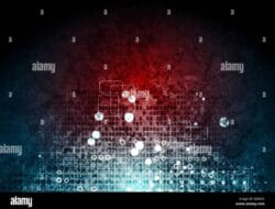 Technology Background Red