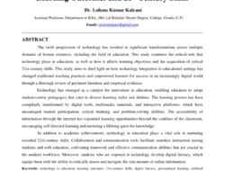 Technology In Education Essay Pdf In English