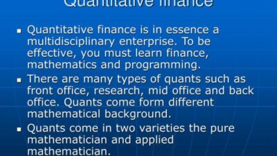 Finance Quant