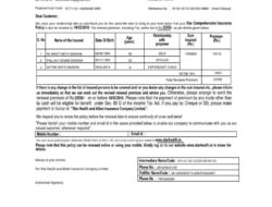 Insurance Premium Renewal